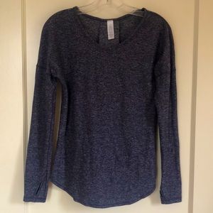 VGUC Ivivva Lululemon Girls Long Sleeve Top - Charcoal Grey Heather - Size 14